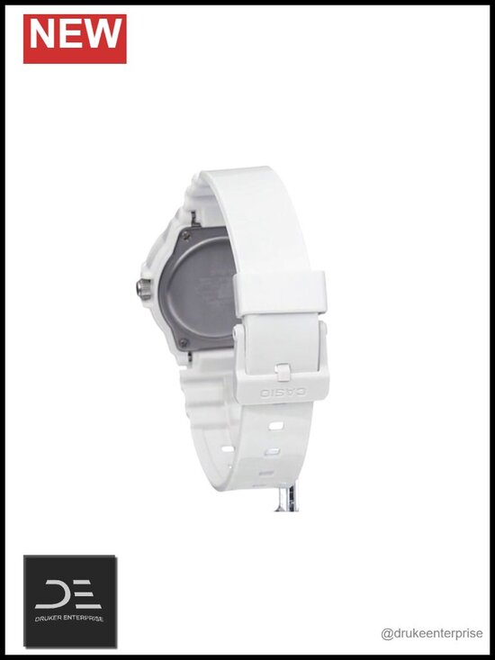 Unisex Analog Watch 200M WR Stainless Steel Case Resin Band Date Display main image 5